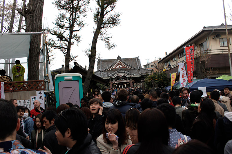 festival crowded with hospital-goers