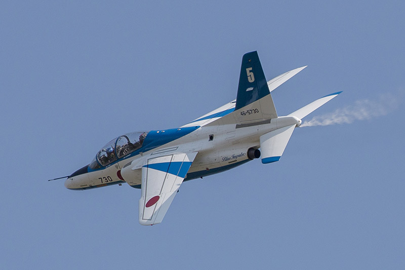 T-4 aircraft flying at a demonstration