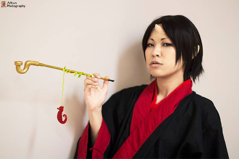 Cosplayer portraying Hozuki from Hozuki no Reitetsu