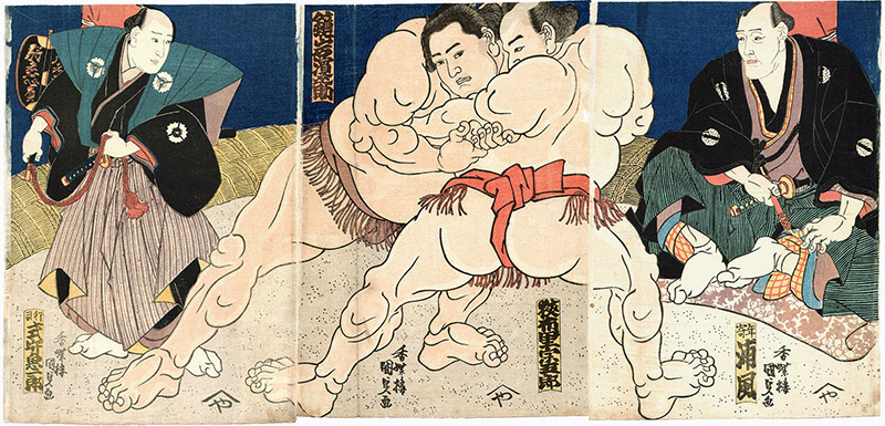 painting sumo wrestlers