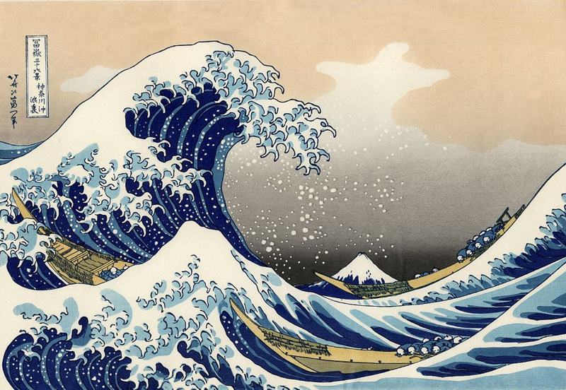 ukiyo-e print painting great wave