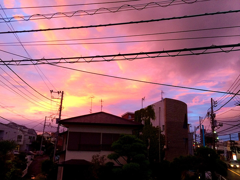 sunset in hikashikaigan