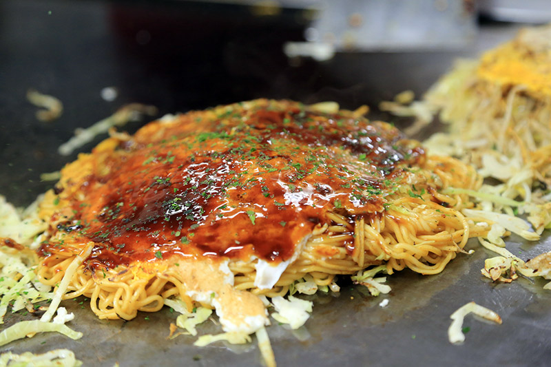 Hiroshima style okonomiyaki