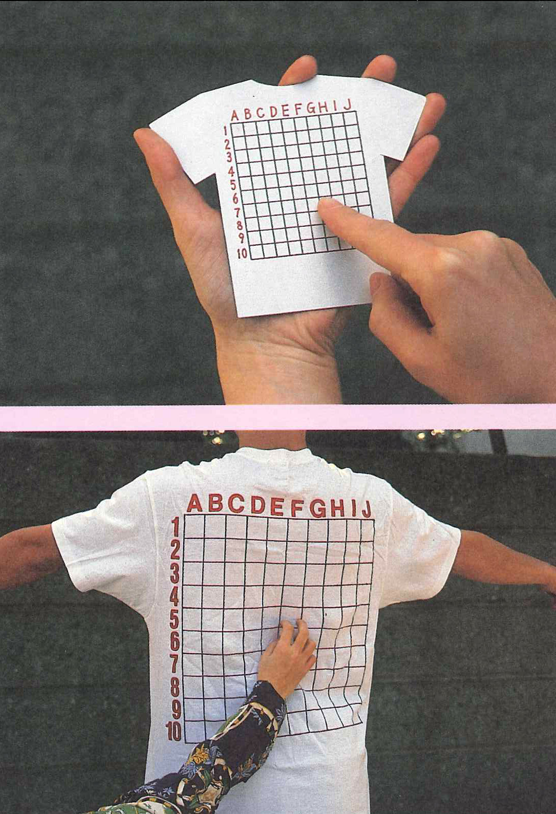 shirt with graph on back