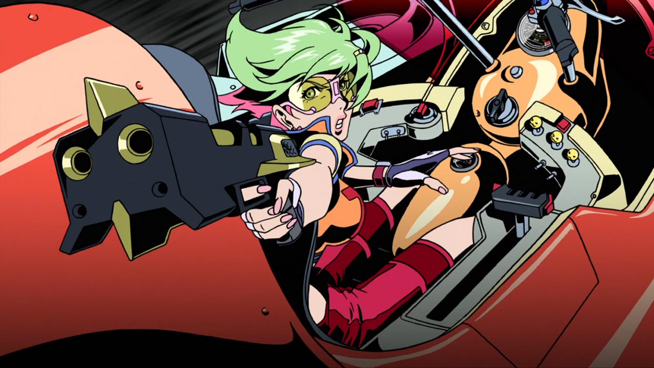 anime girl from redline in fast car