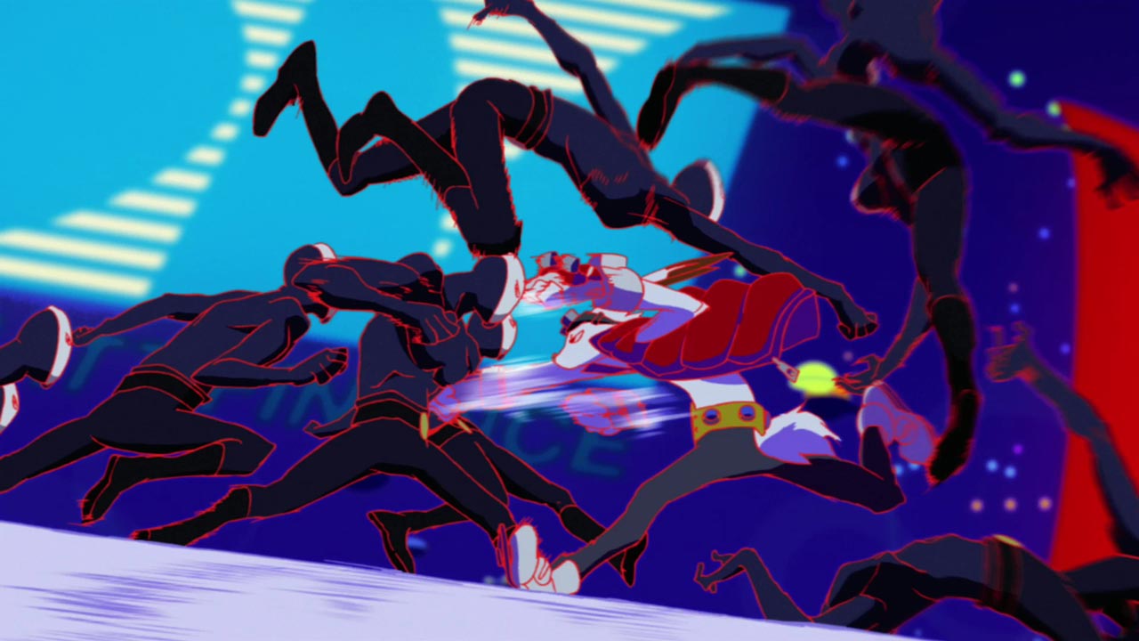 anime film fight scene in summer wars