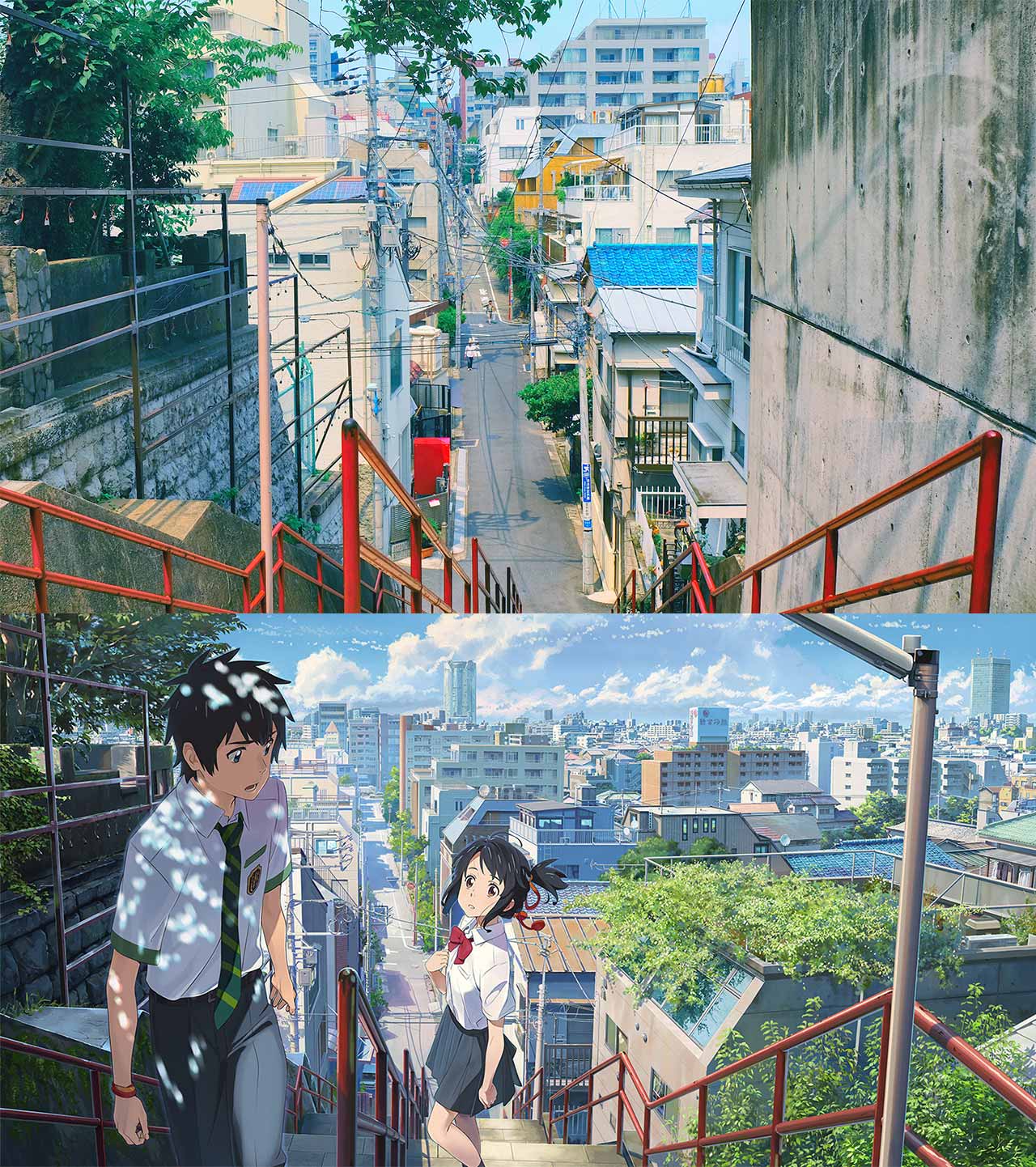 Your Name Kimi no Na wa Makoto Shinkai Scene Background Art Book USED F/S  JAPAN