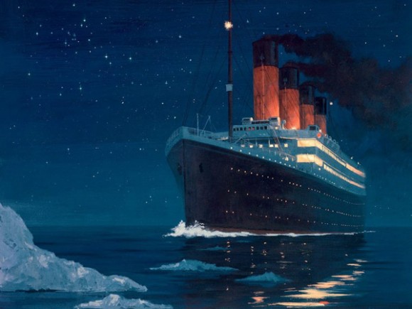 titanic painting iceberg