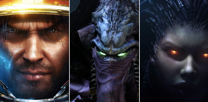 The three playable Starcraft 2 races thinking about learning Japanese