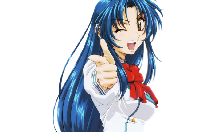 Kaname Chidori from Full Metal Panic pointing at YOU