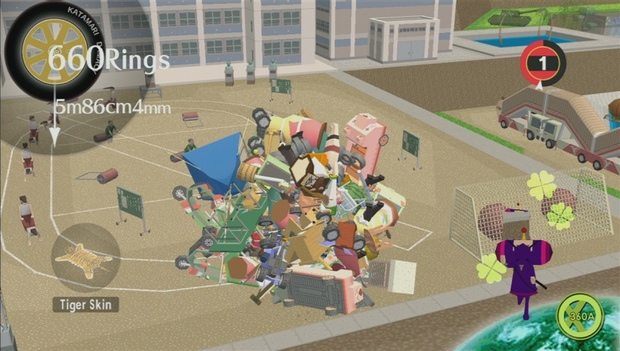 screenshot of video game Katamari Damacy