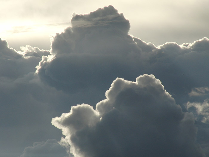 Clouds as seen from an airplane 