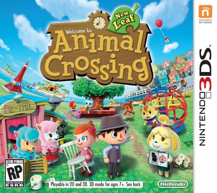 Cover art of the Japanese game Animal Crossing: New Leaf