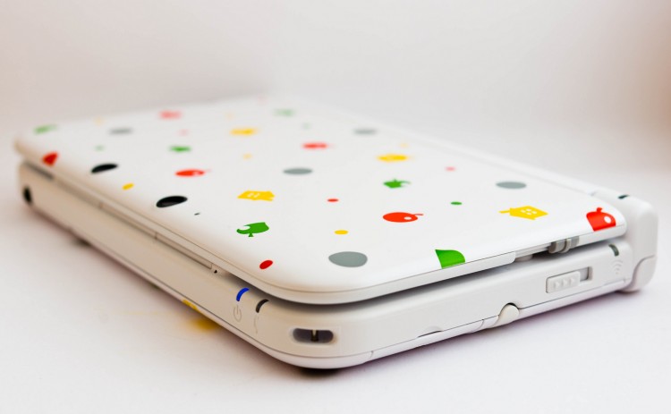 Nintendo 3DS with a cute pattern