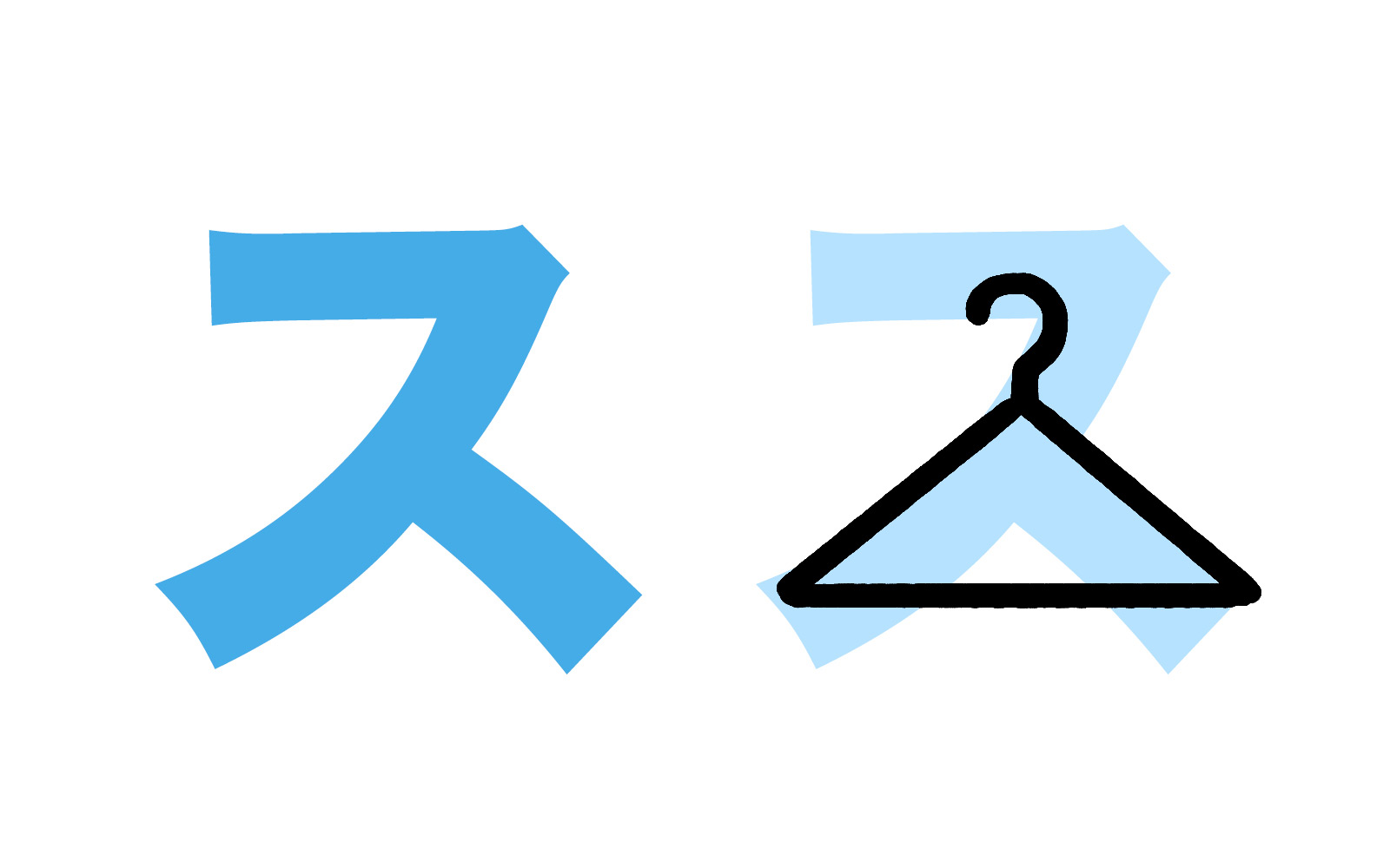 Katakana character ス mnemonic