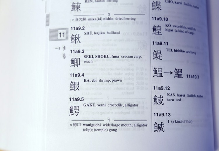 the kanji dictionary wani entry how to use