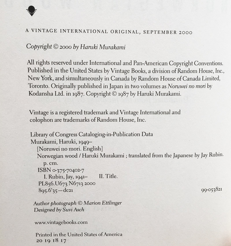 citing japanese sources colophon example