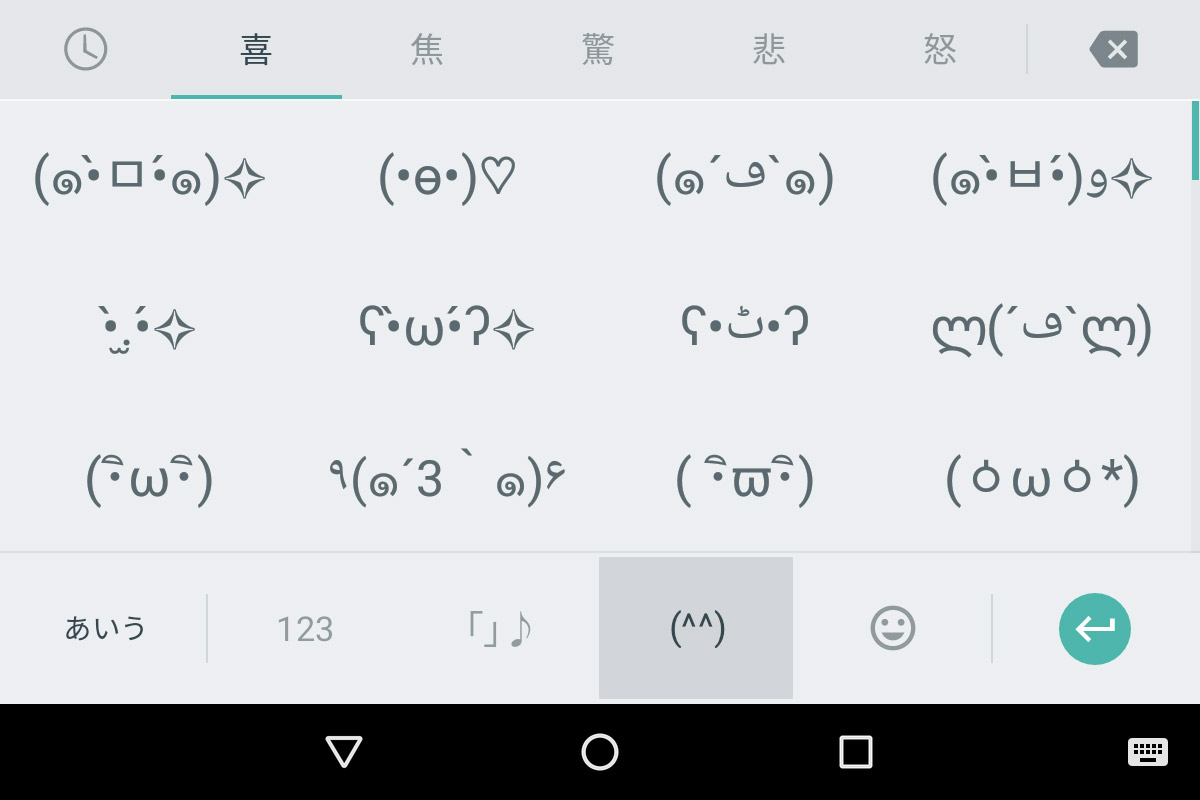 kaomoji keyboard for android