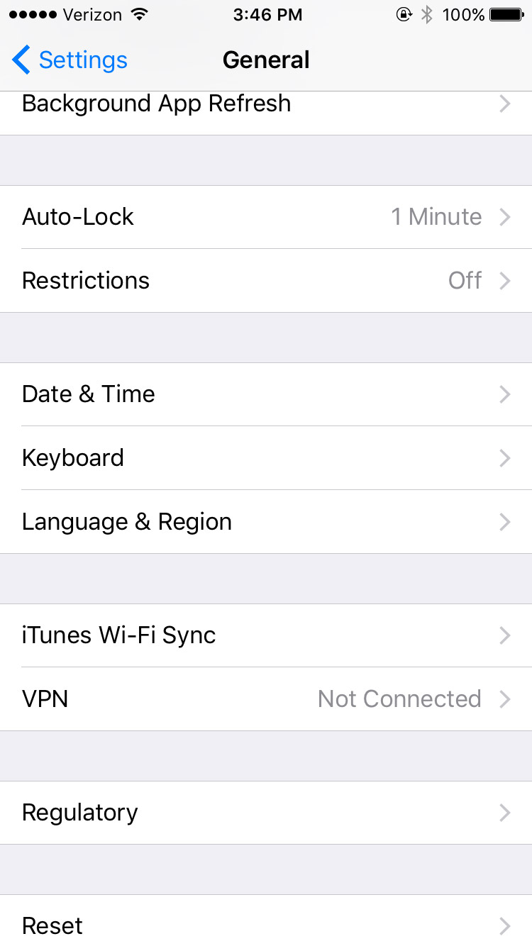 ios keyboard settings