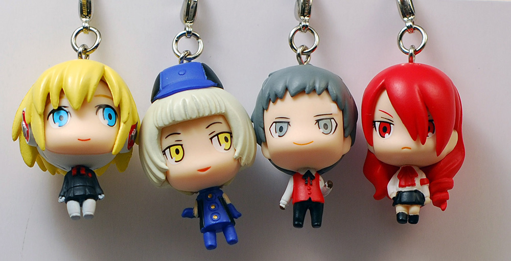 persona characters as chibi keychains