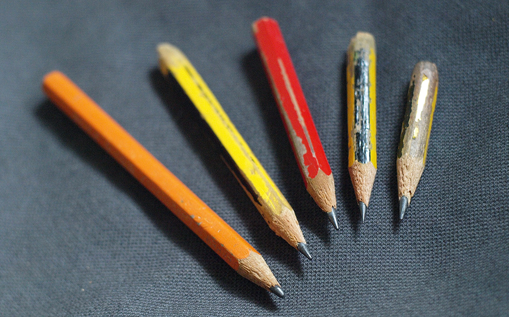 five short pencils