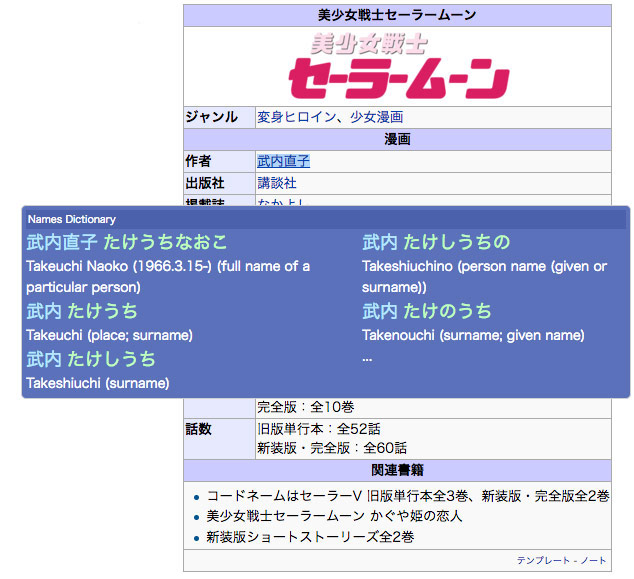 rikaigu japanese learning app on sailor moon wiki