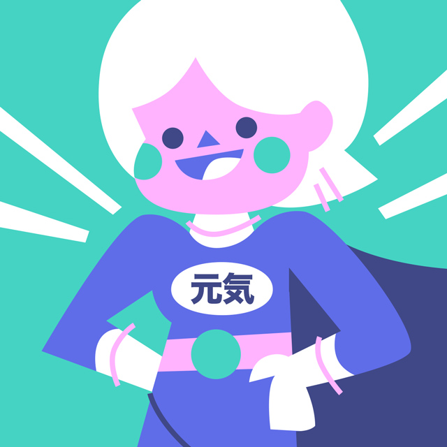 super genki girl superhero