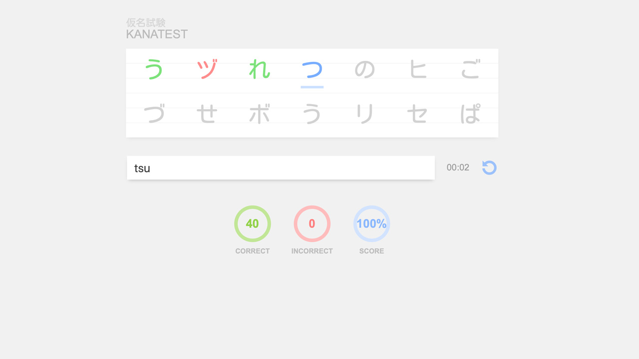 kanatest screenshot