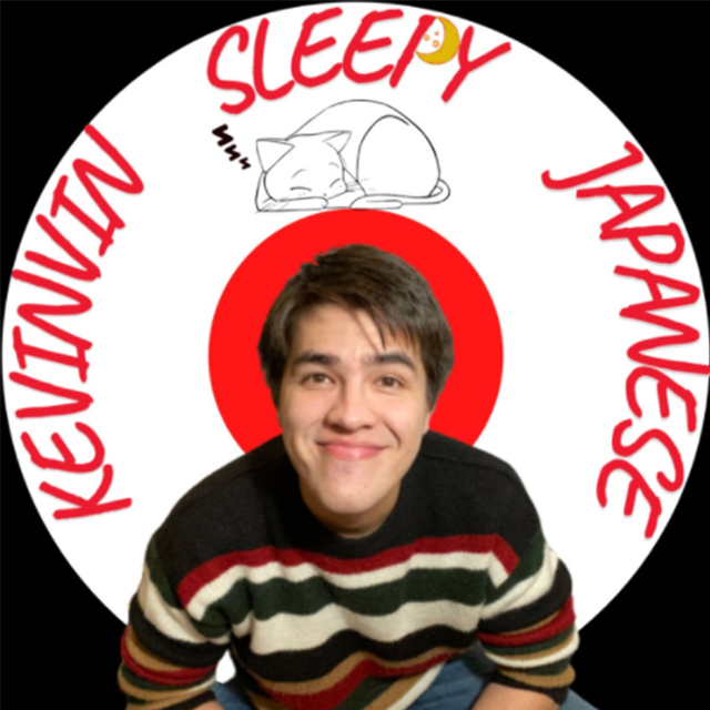 logo for the podcast Kevinvin Sleepy Japanese