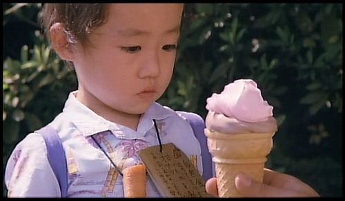 Girl who can only eat vegetables getting ice cream