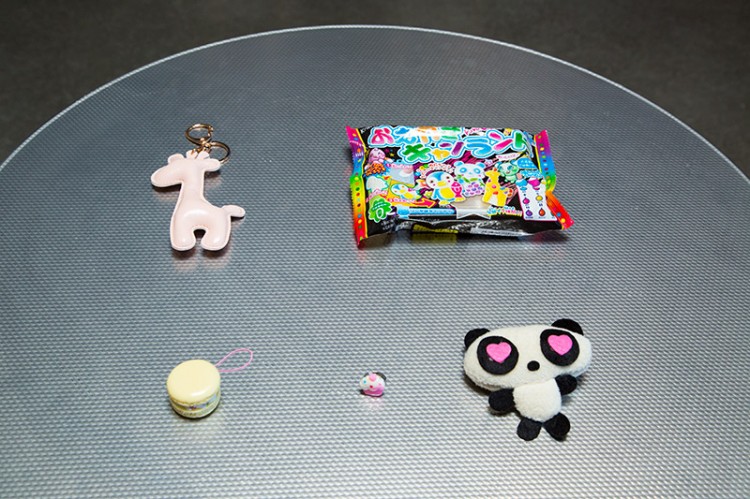 Keychain, panda plush and candy from Kawaii Box