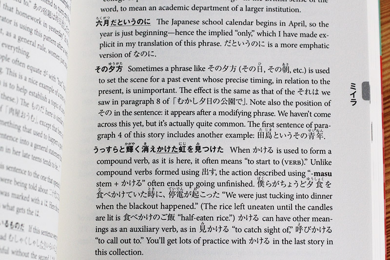 read real japanese notes section