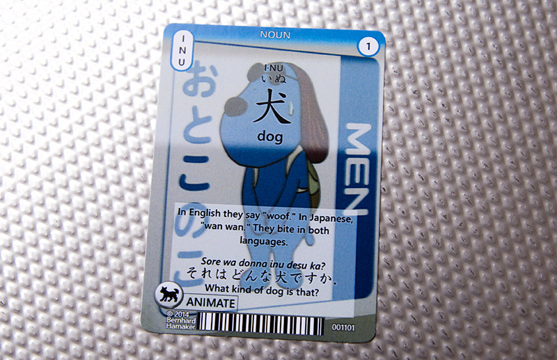 JTG card with a dog into it