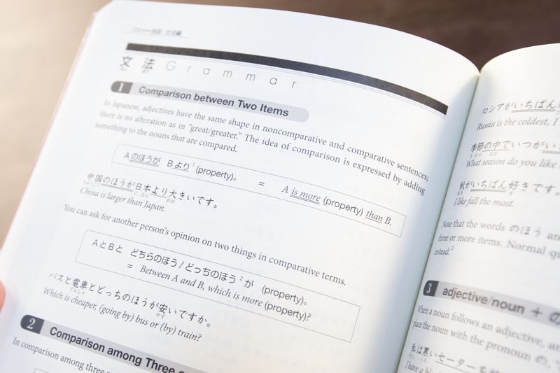 Japanese grammar genki book