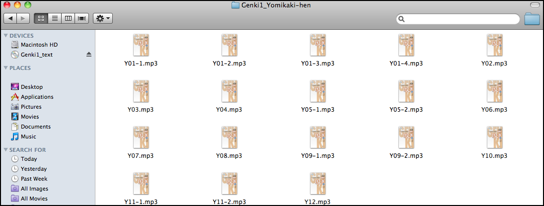 genki cd content audio files