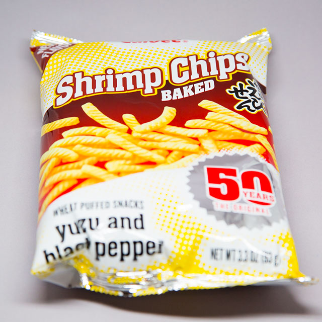 package of calbee shrimp chips