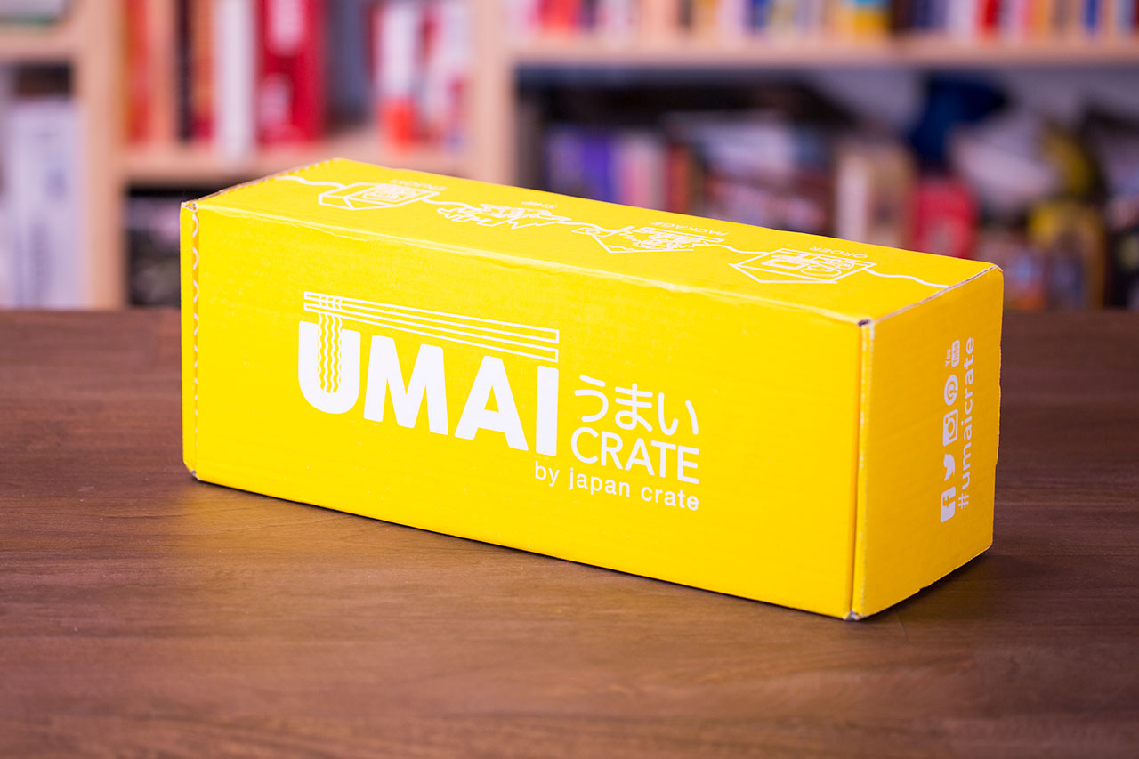 umai crate on a brown table