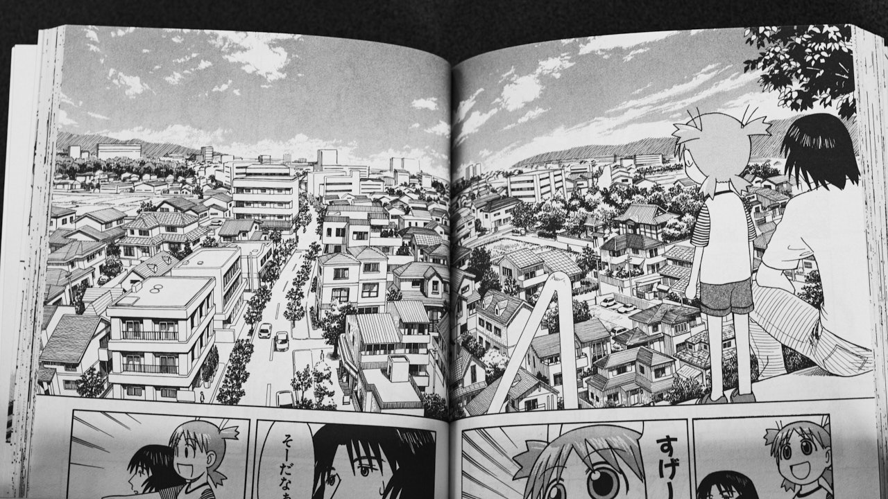 Spread of Yotsuba&! manga