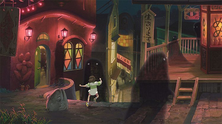 spirited away still running down stairs