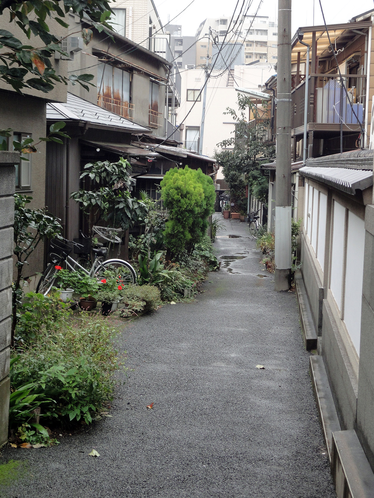 back alley in yanaka tokyo