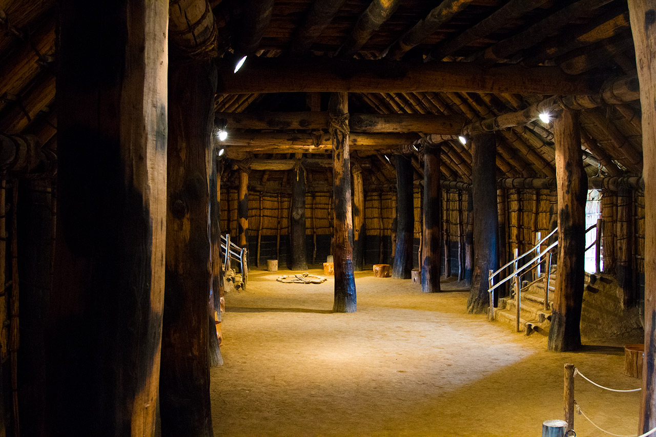 interior shot of large old structure