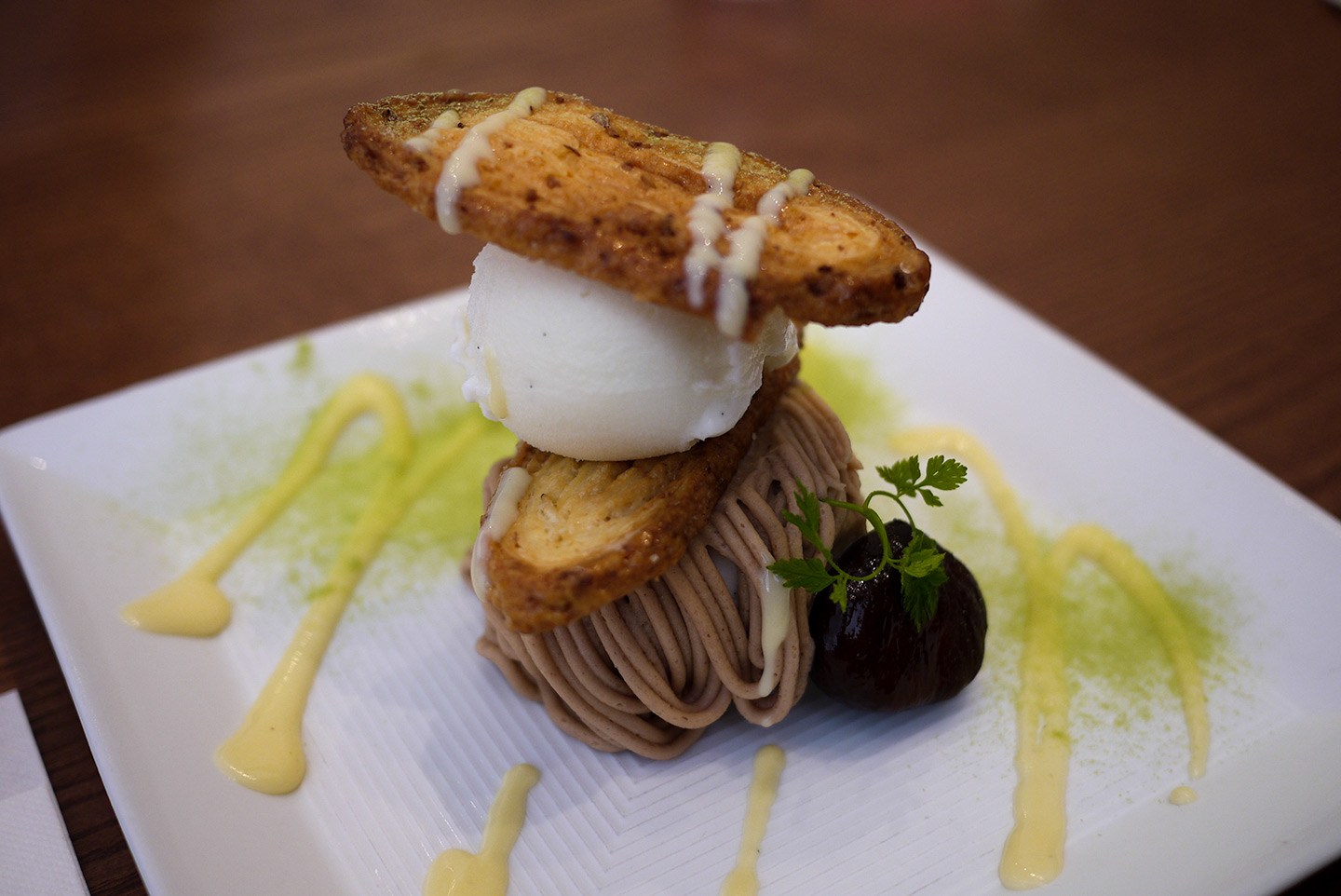 unagi eel pie served at factory cafeteria