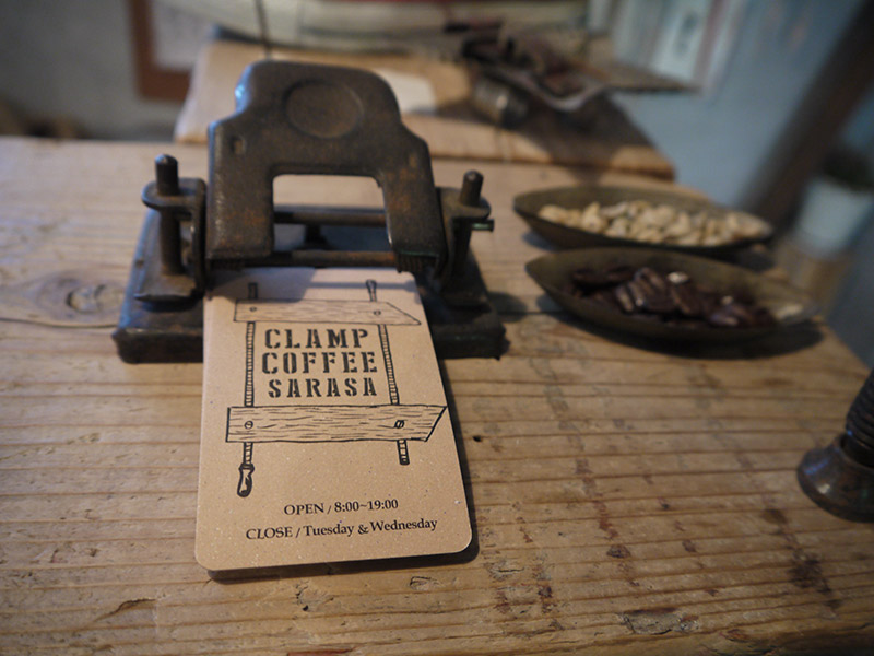 clamp coffee tokyo card business card coffee shop