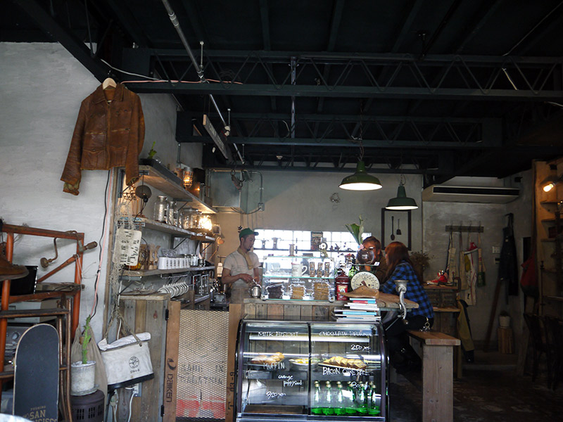 clamp coffee kyoto japanese cafe interior