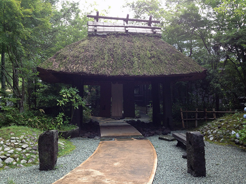 picturesque onsen building