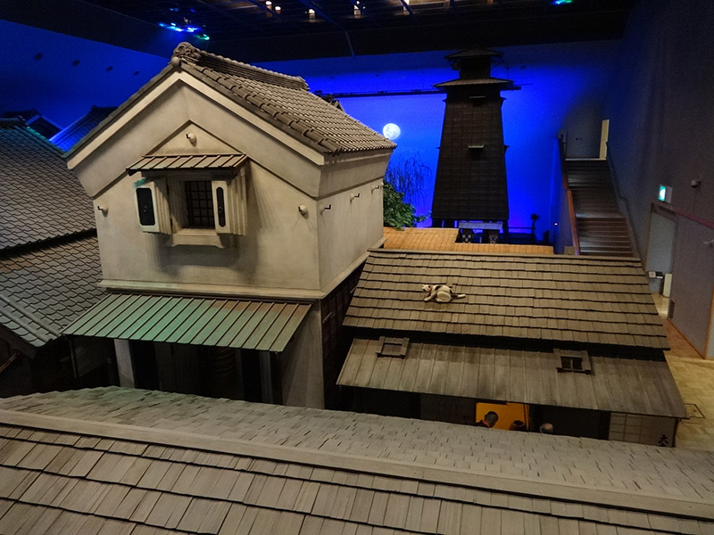 The roof of a house inside the Fukagawa Edo Museum