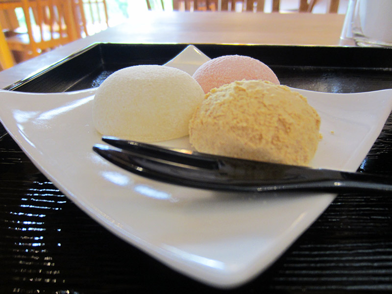 japanese ice cream on dish