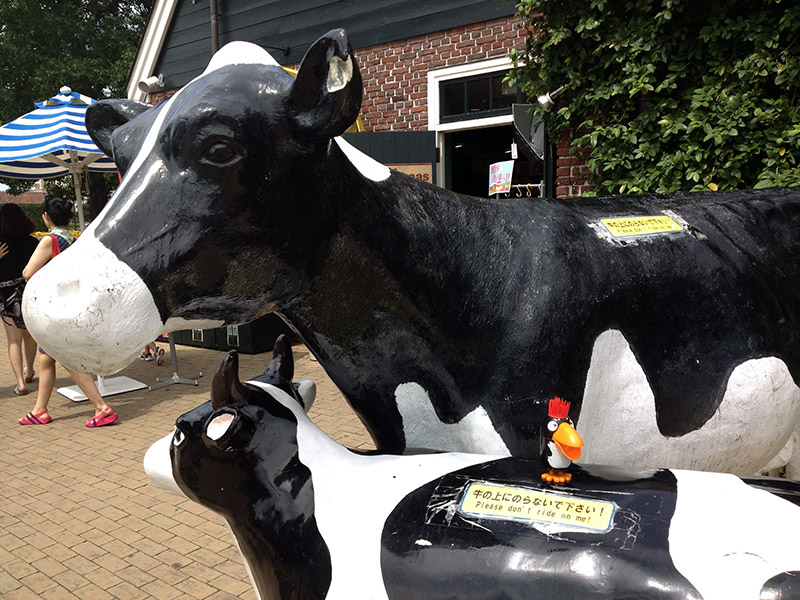 life size models of cows in japan