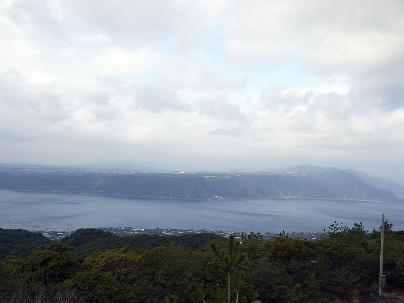 View of ocean from the top of a mountain