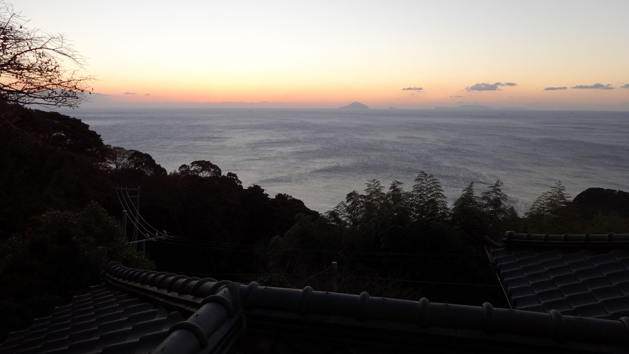 view from an onsen hotel in japan